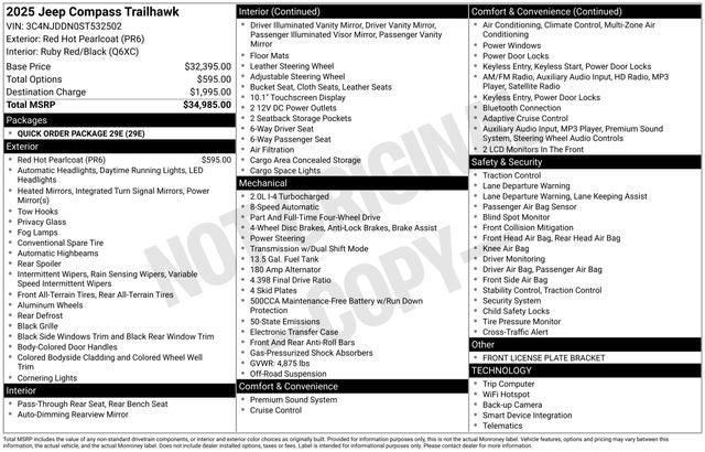 2025 Jeep Compass Trailhawk 4x4