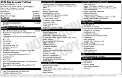 2025 Jeep Compass Trailhawk 4x4