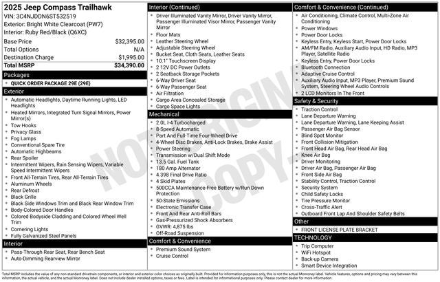 2025 Jeep Compass Trailhawk 4x4