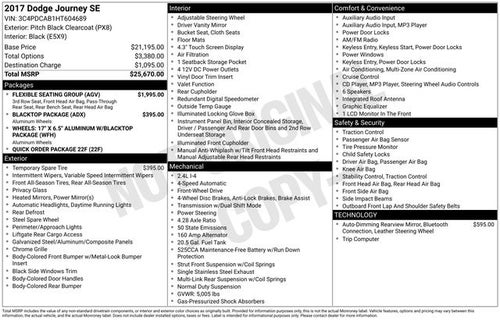 2017 Dodge Journey SE