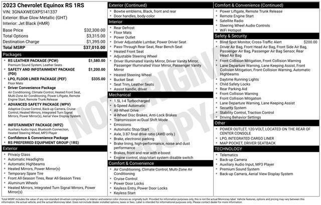 2023 Chevrolet Equinox AWD RS