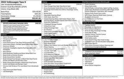2023 Volkswagen Taos 1.5T S