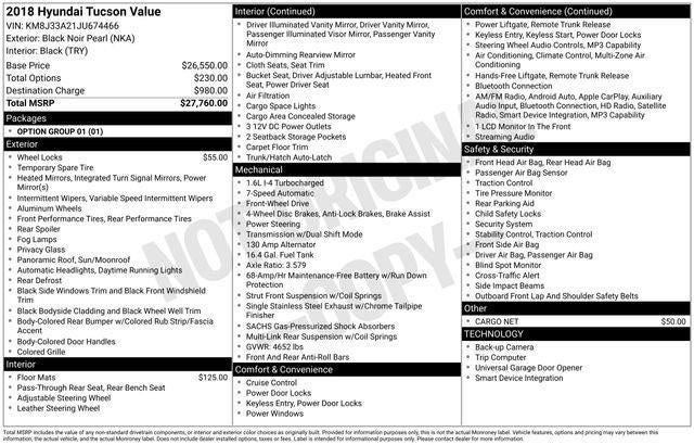 2018 Hyundai Tucson Value