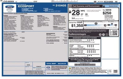 2019 Ford EcoSport SE