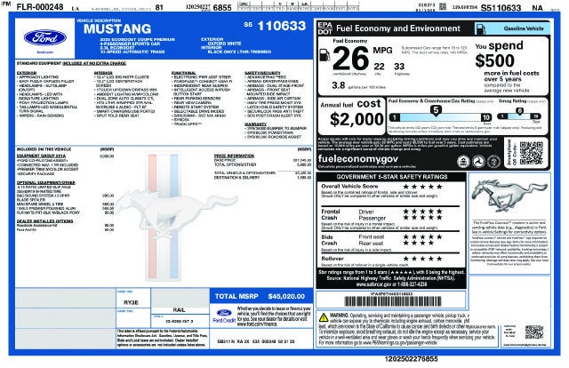 2025 Ford Mustang EcoBoost Premium