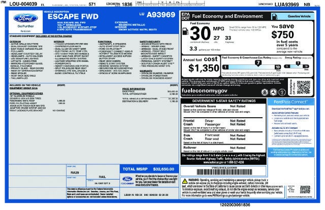 2020 Ford Escape SEL