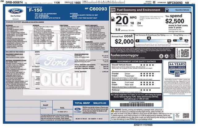 2021 Ford F-150 Lariat