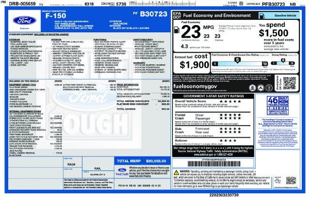 2023 Ford F-150 Platinum