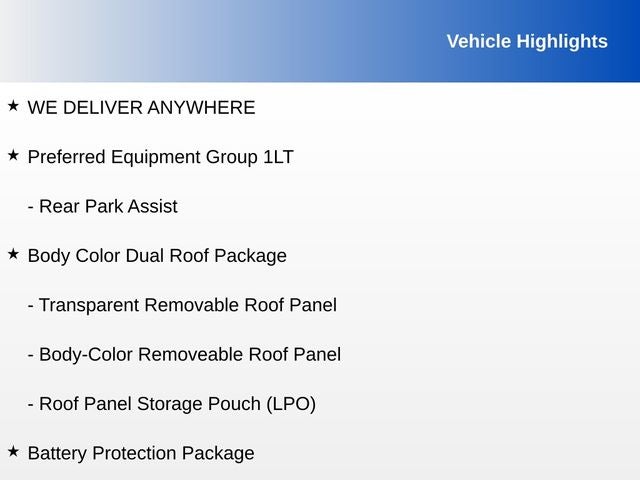 2022 Chevrolet Corvette Stingray 1LT