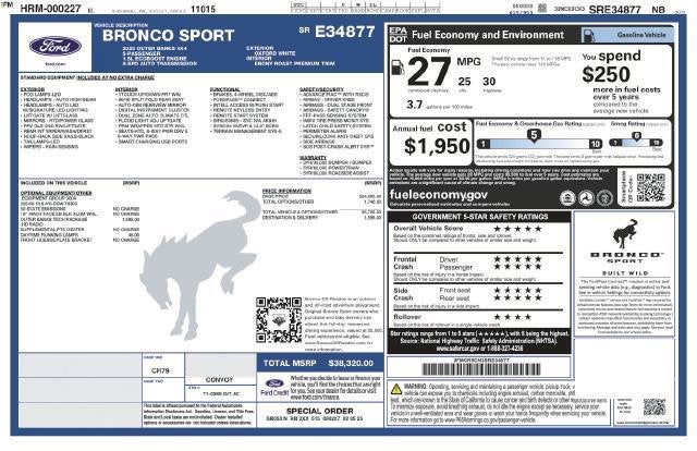 2025 Ford Bronco Sport Outer Banks