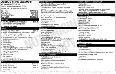 2020 BMW 3 Series M340i