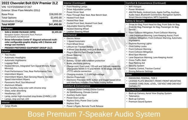 2022 Chevrolet Bolt EUV Premier