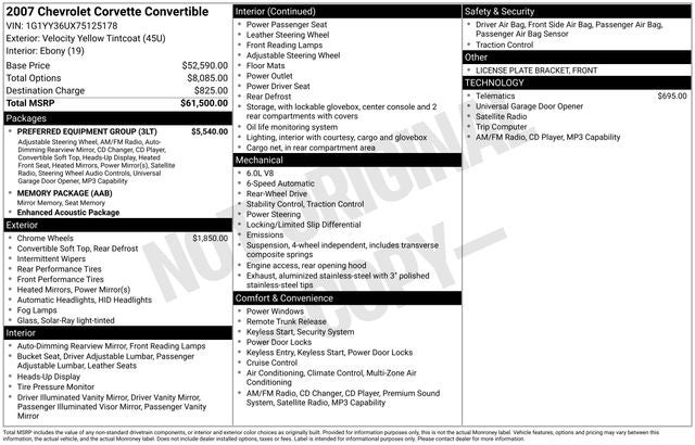 2007 Chevrolet Corvette Base