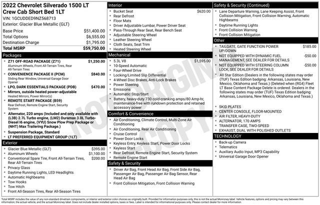 2022 Chevrolet Silverado 1500 LT LT1