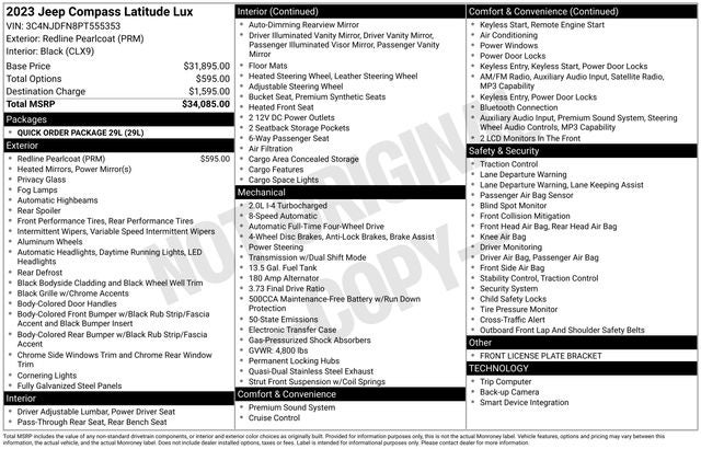 2023 Jeep Compass Latitude Lux
