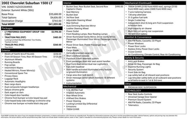 2002 Chevrolet Suburban 1500 LT