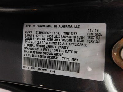 2020 Honda Odyssey EX