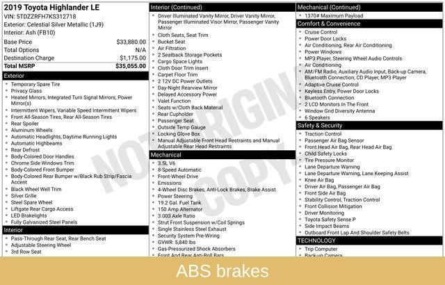 2019 Toyota Highlander LE