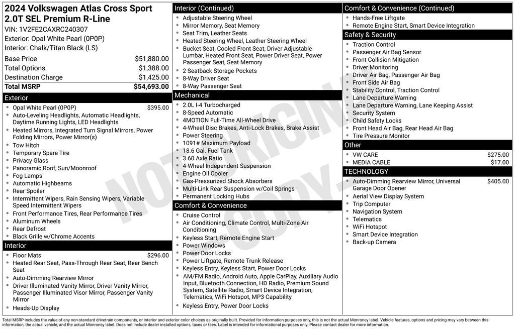 2024 Volkswagen Atlas Cross Sport 2.0T SEL Premium R-Line