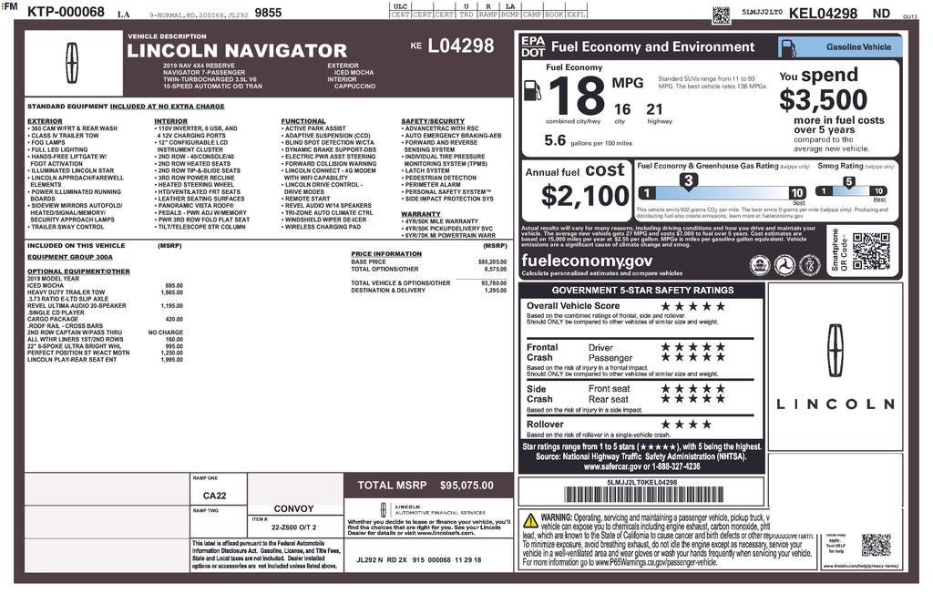 2019 Lincoln Navigator Reserve