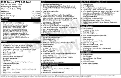 2023 Genesis GV70 3.5T Sport