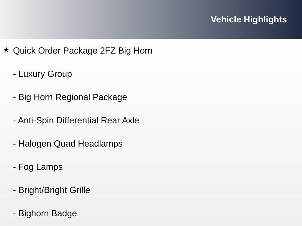 2011 RAM 2500 Big Horn