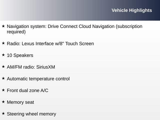 2025 Lexus ES 300h Luxury