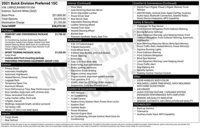 2021 Buick Envision Preferred