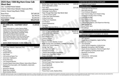 2025 RAM 1500 Big Horn/Lone Star