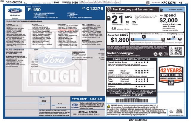 2019 Ford F-150 Platinum