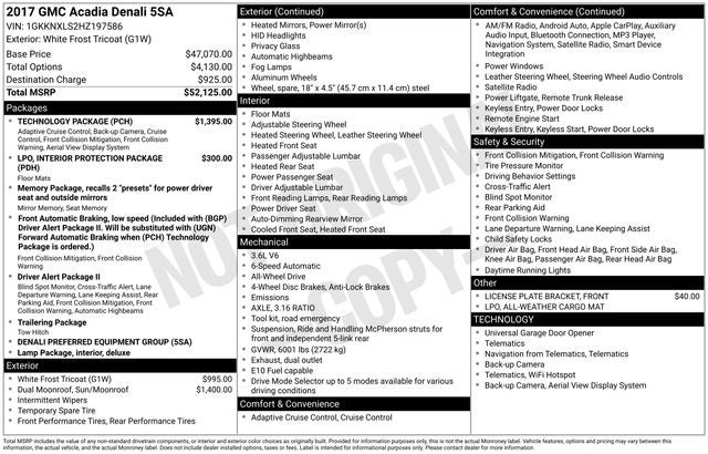 2017 GMC Acadia Denali