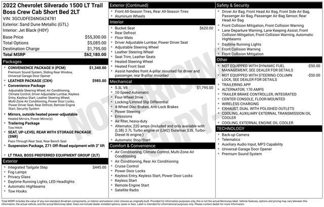 2022 Chevrolet Silverado 1500 LT Trail Boss