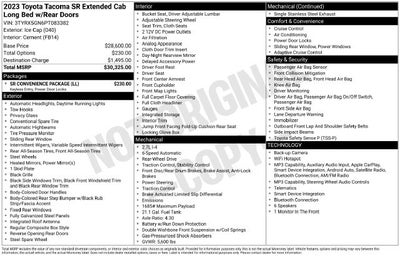 2023 Toyota Tacoma SR
