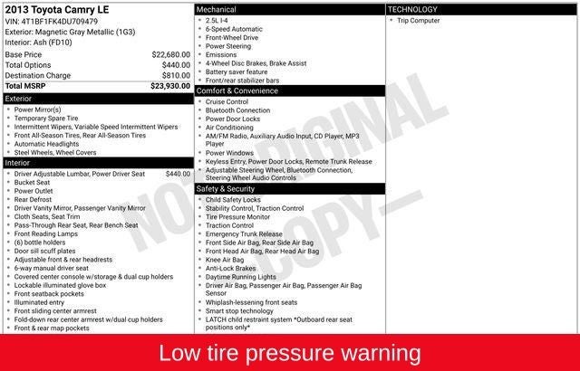 2013 Toyota Camry LE