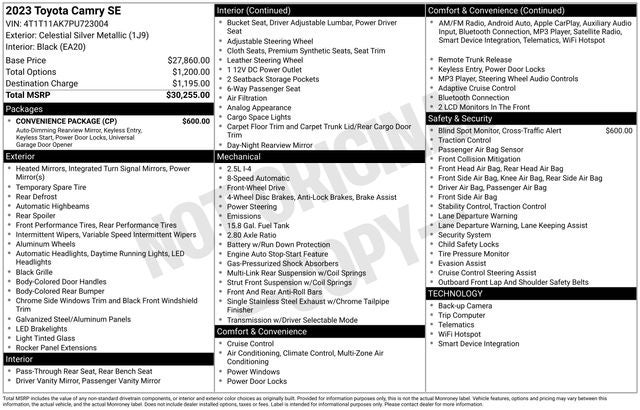 2023 Toyota Camry SE