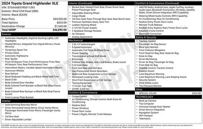 2024 Toyota Grand Highlander XLE