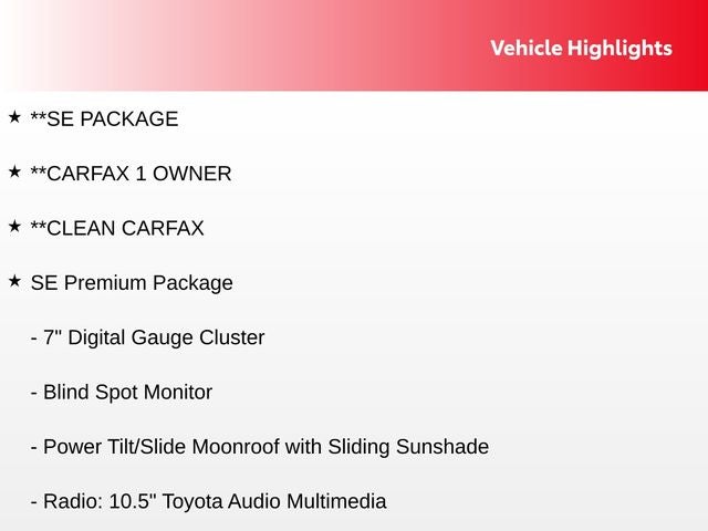 2025 Toyota Corolla Hybrid SE