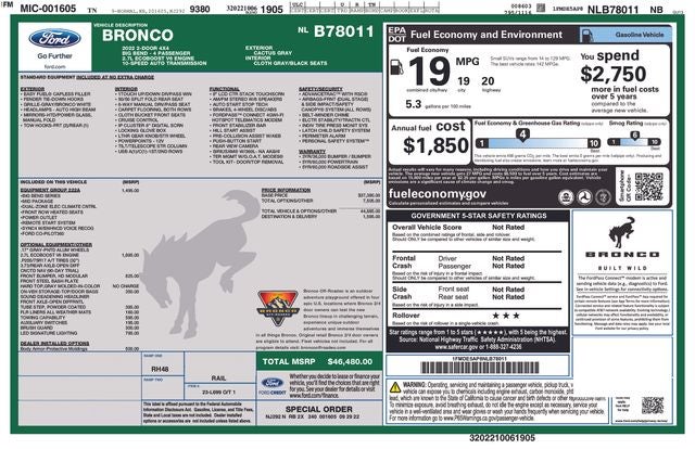 2022 Ford Bronco Big Bend