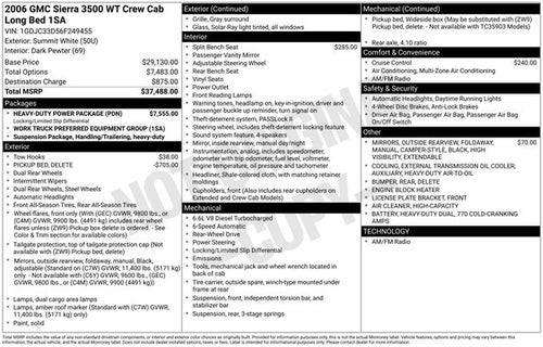 2006 GMC Sierra 3500 Base