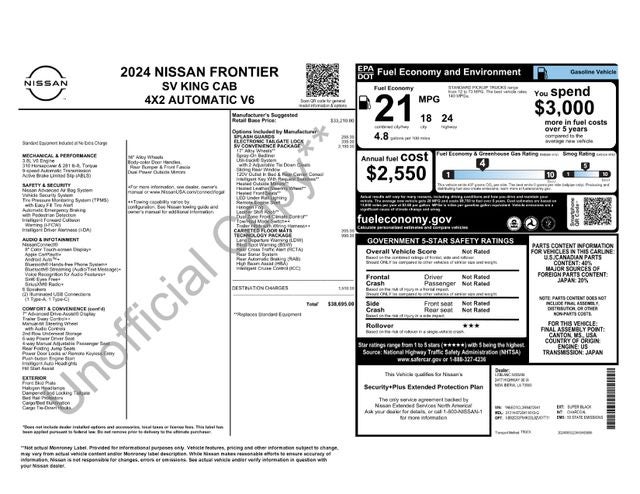 2024 Nissan Frontier SV