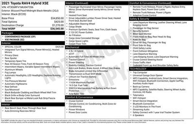 2021 Toyota RAV4 Hybrid XSE