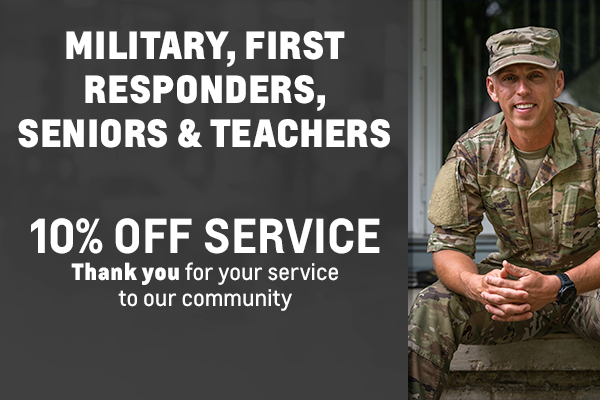 Military, First Responders, Seniors & Teachers