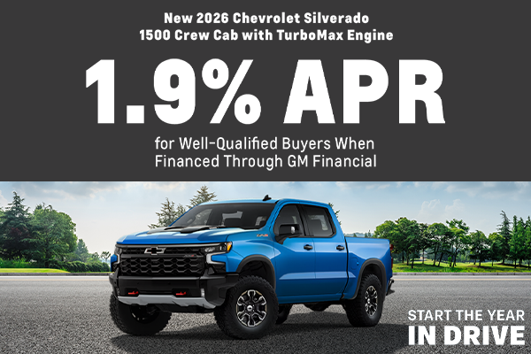 New 2026 Chevrolet Silverado 1500 Crew Cab with TurboMax Engine