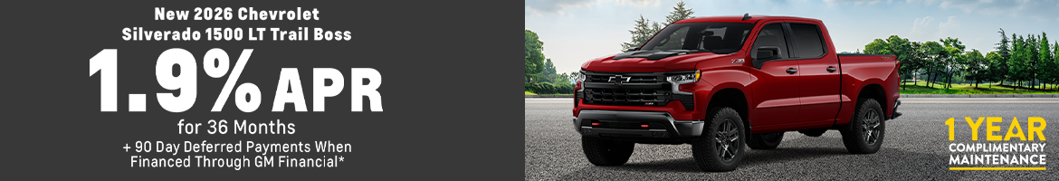 New 2026 Chevrolet Silverado 1500 LT Trail Boss